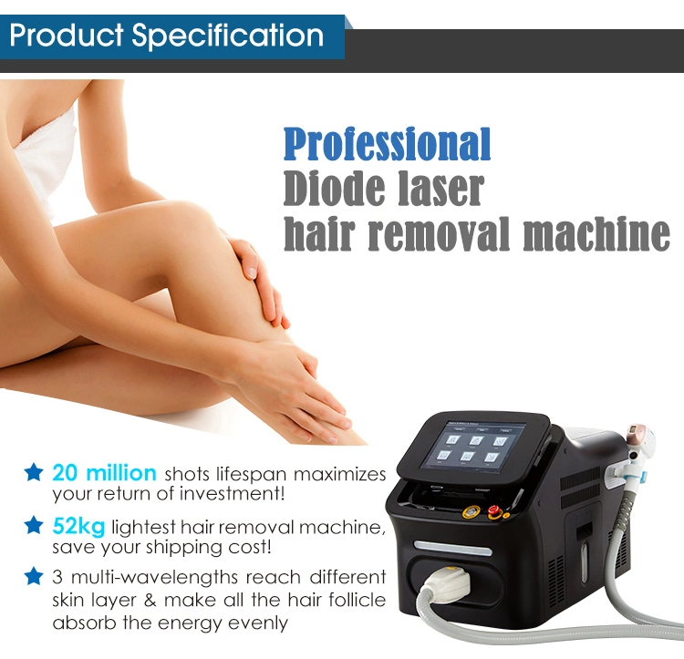 ADSS Portable Salon Equipment Diode Laser for Hair Removal Machine